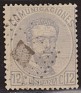 Spain 1872 Characters 10 CTS Lila Edifil 122. esp 122. Uploaded by susofe